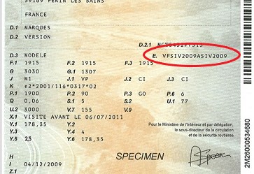 Numéro VIN d une carte grise signification et où le trouver