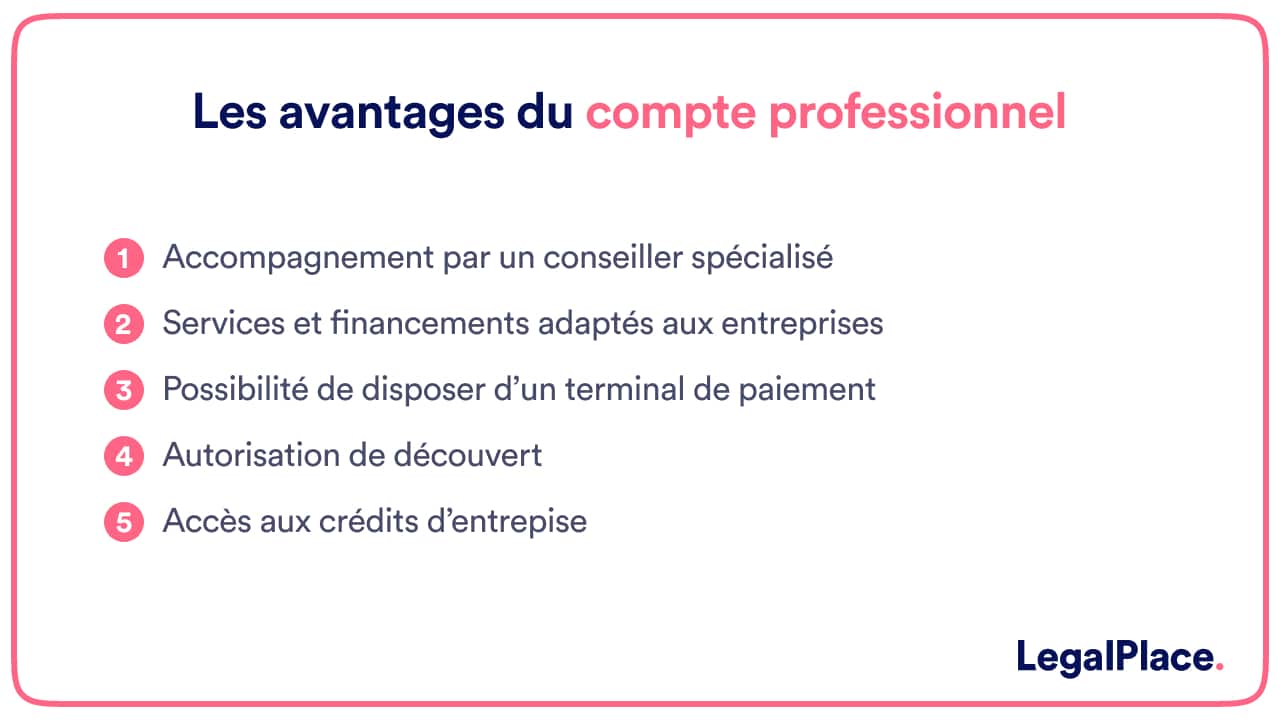 Les avantages d'un compte professionnel